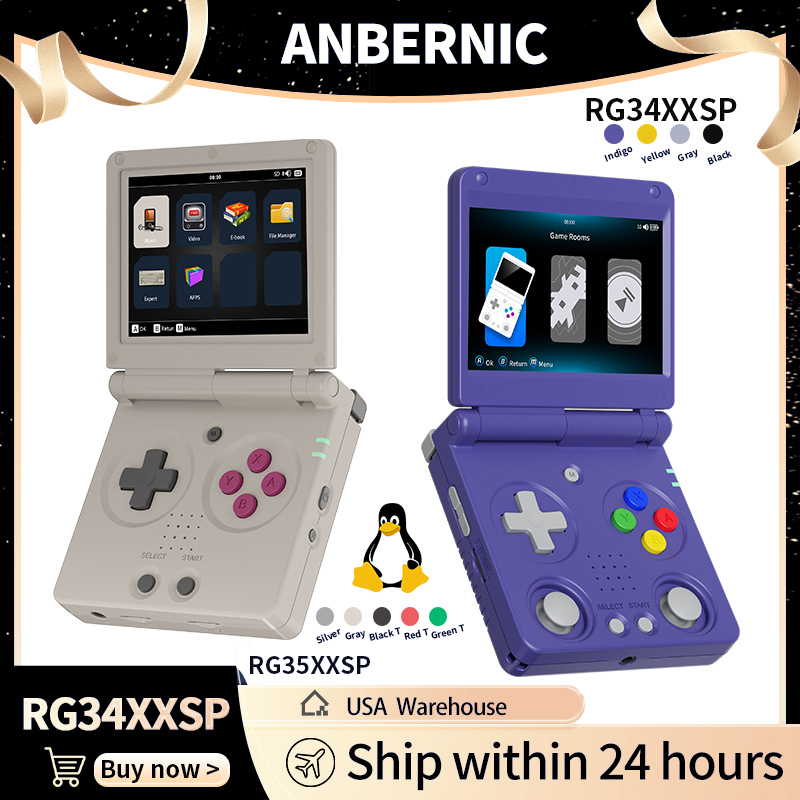 Retro Gaming Anbernic - Anbernic RG34XXSP RG35XXSP Flip Handheld Game