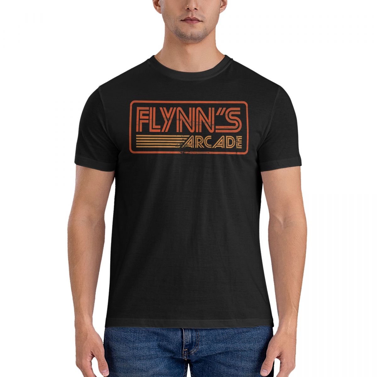 Retro Gaming T Shirt - Flynn T Shirt Men Cotton Casual