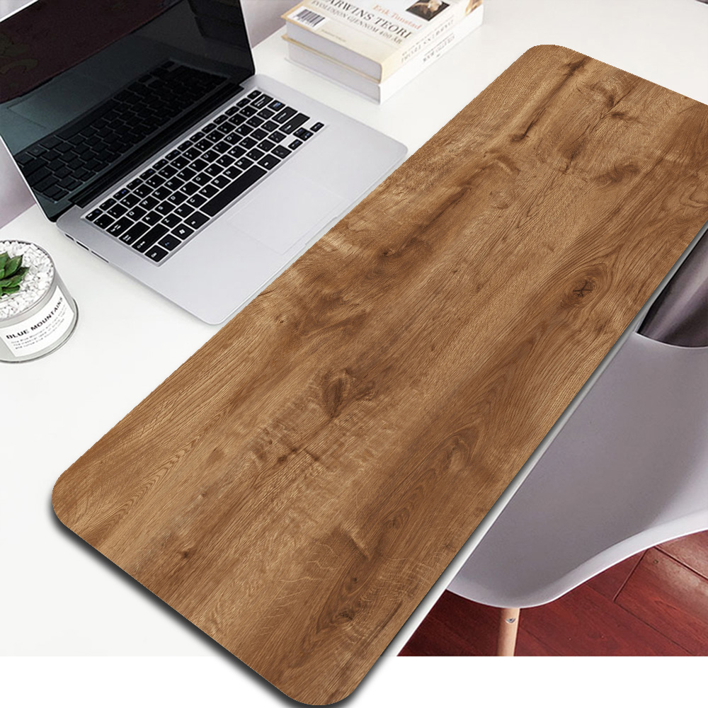 Retro Gaming Art - Mouse Pad Large Natural Texture Wood