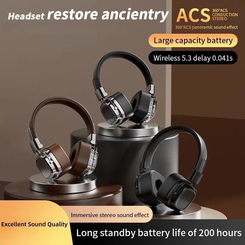 Retro Gaming On Phone - Retro Trendy Wireless Headphone Bluetooth 5.3