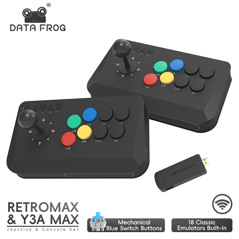 Retro Gaming Tv Box - Data Frog Arcade Fighter Stick for