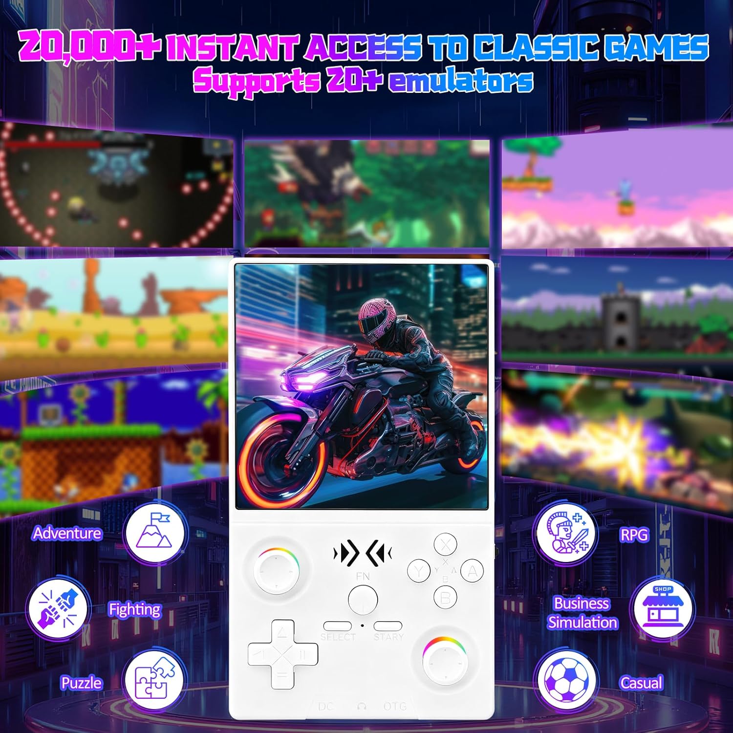 FLLBW XF40V Retro Handheld Gam - Retro Gaming Handheld Console 评论和价格
