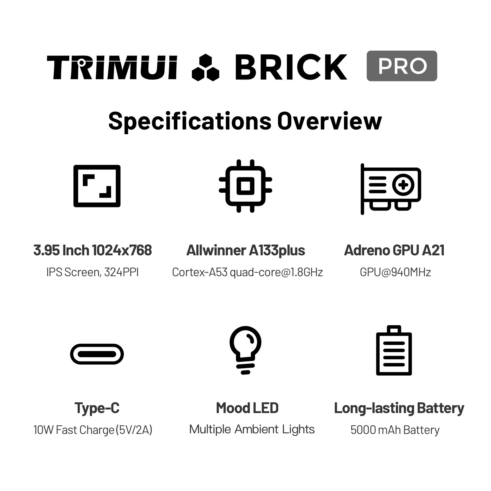 TRIMUI Brick Pro TG4040 Retro  - Retro Gaming Handheld Console 评论和价格
