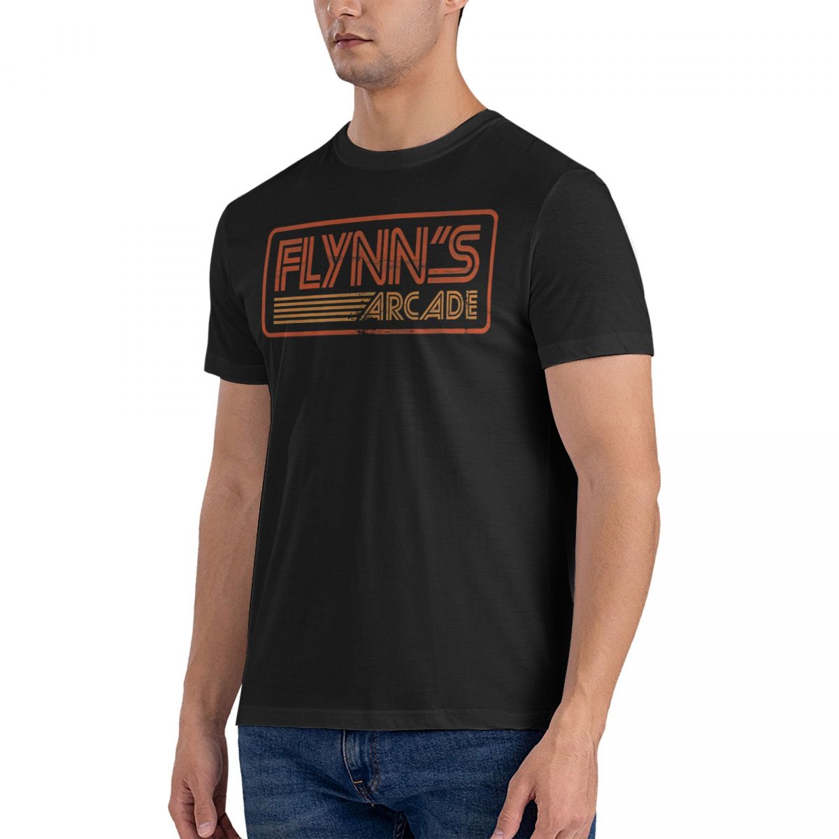 Flynn T Shirt Men Cotton Casua - Retro Gaming T Shirt 评论和价格