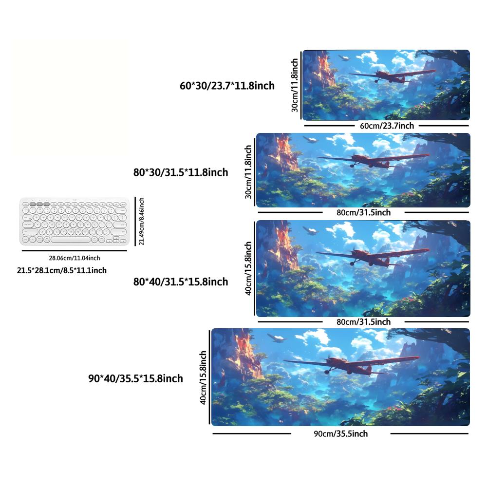 Large XXL Gaming Mouse Pad Ret - Retro Gaming Keyboard And Mouse 评论和价格
