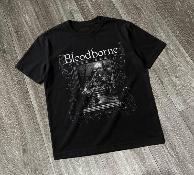 Bloodborne Dark Souls Gaming T - Retro Gaming T Shirt 评论和价格