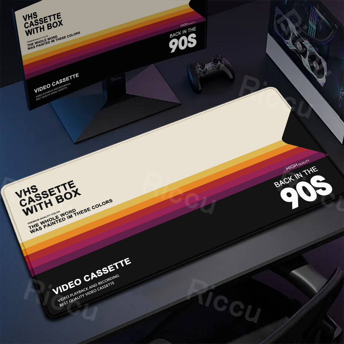 Retro VHS Style Mouse Pad Xxl  - Retro Gaming Keyboard And Mouse 评论和价格