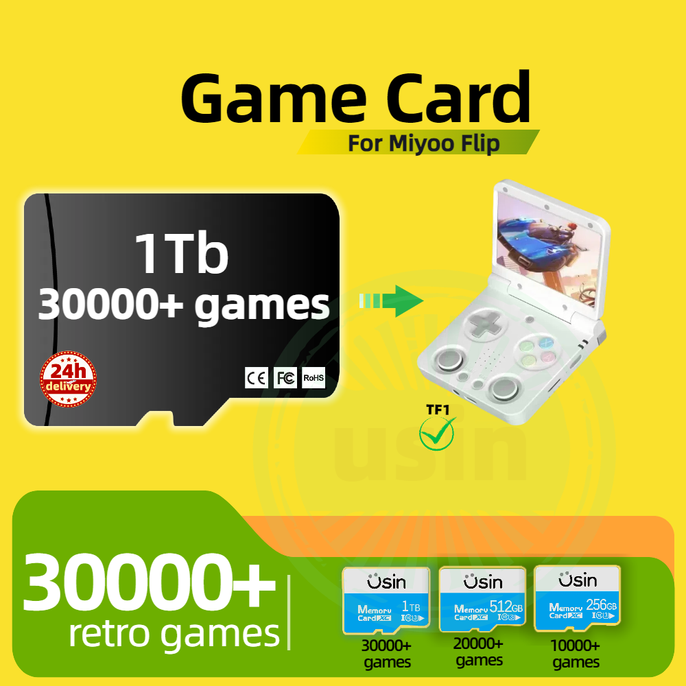 Game Card For Miyoo Flip 30000 - Retro Gaming Handheld Console 评论和价格