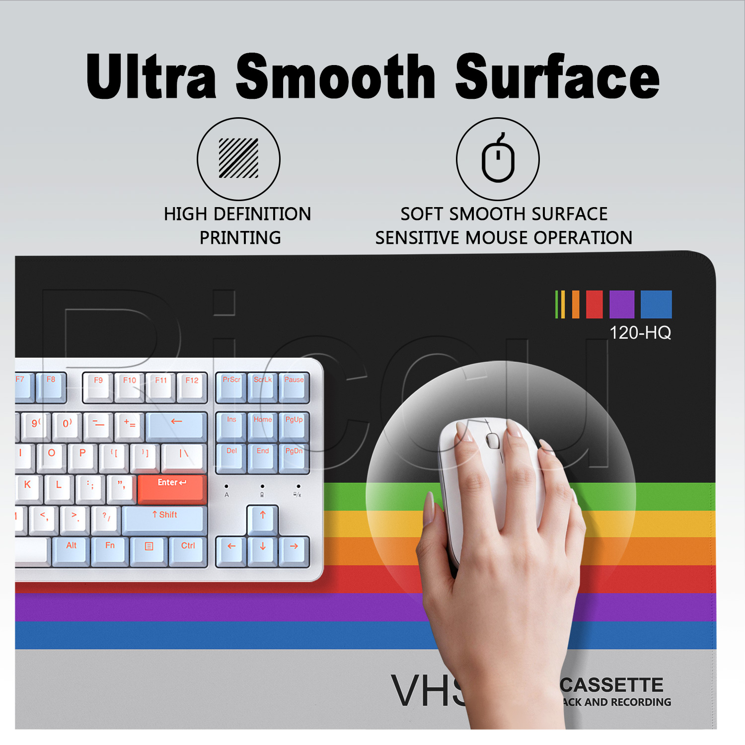 Retro VHS Style Mouse Pad Xxl  - Retro Gaming Keyboard And Mouse 评论和价格