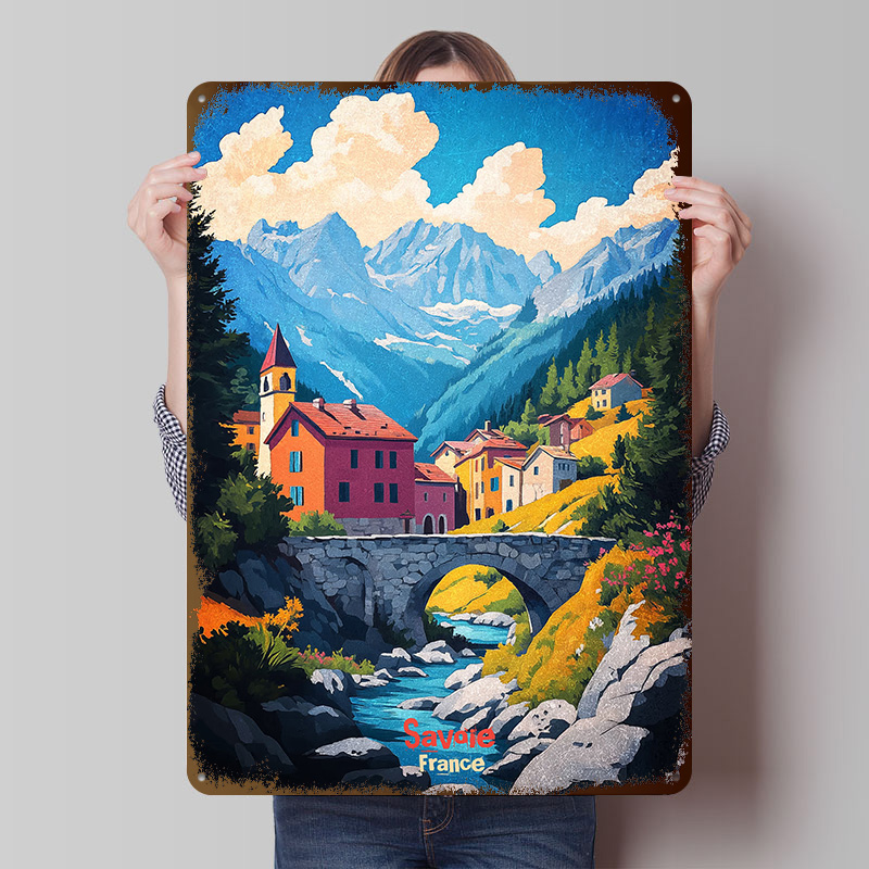 Savoie France Art Tinplate Pos - Retro Gaming France 评论和价格