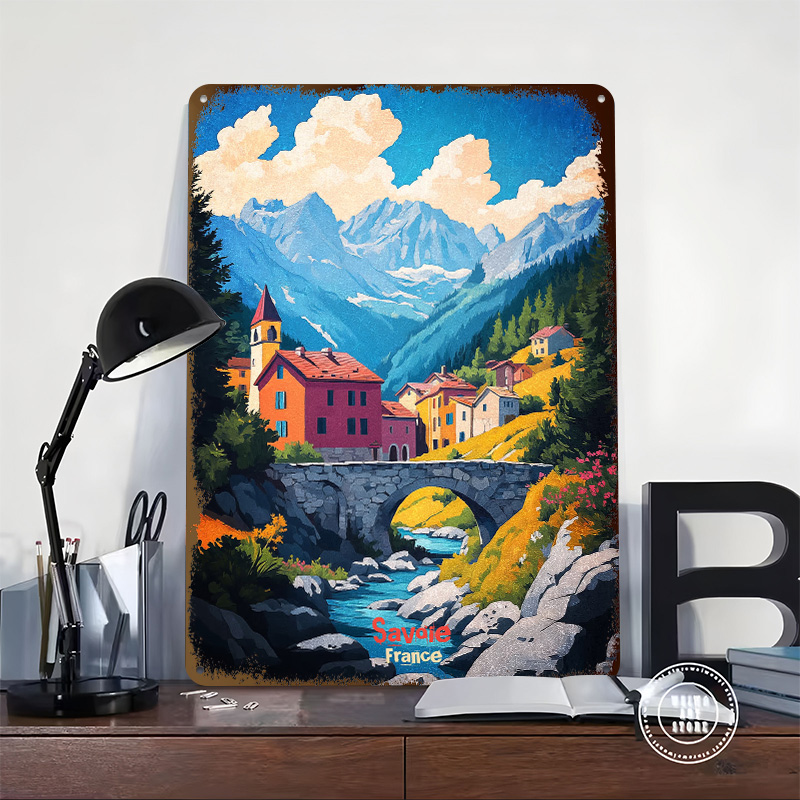 Savoie France Art Tinplate Pos - Retro Gaming France 评论和价格