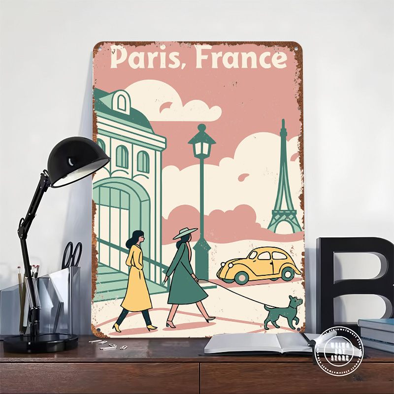 Paris France Travel Printed Po - Retro Gaming France 评论和价格
