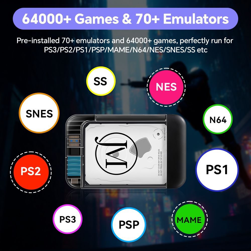 Retrobat 500GB Gaming HDD with - Retro Gaming Emulator Pc 评论和价格